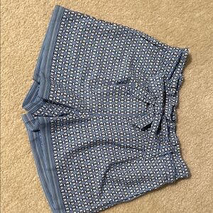 Blue Patterned Men's Shorts